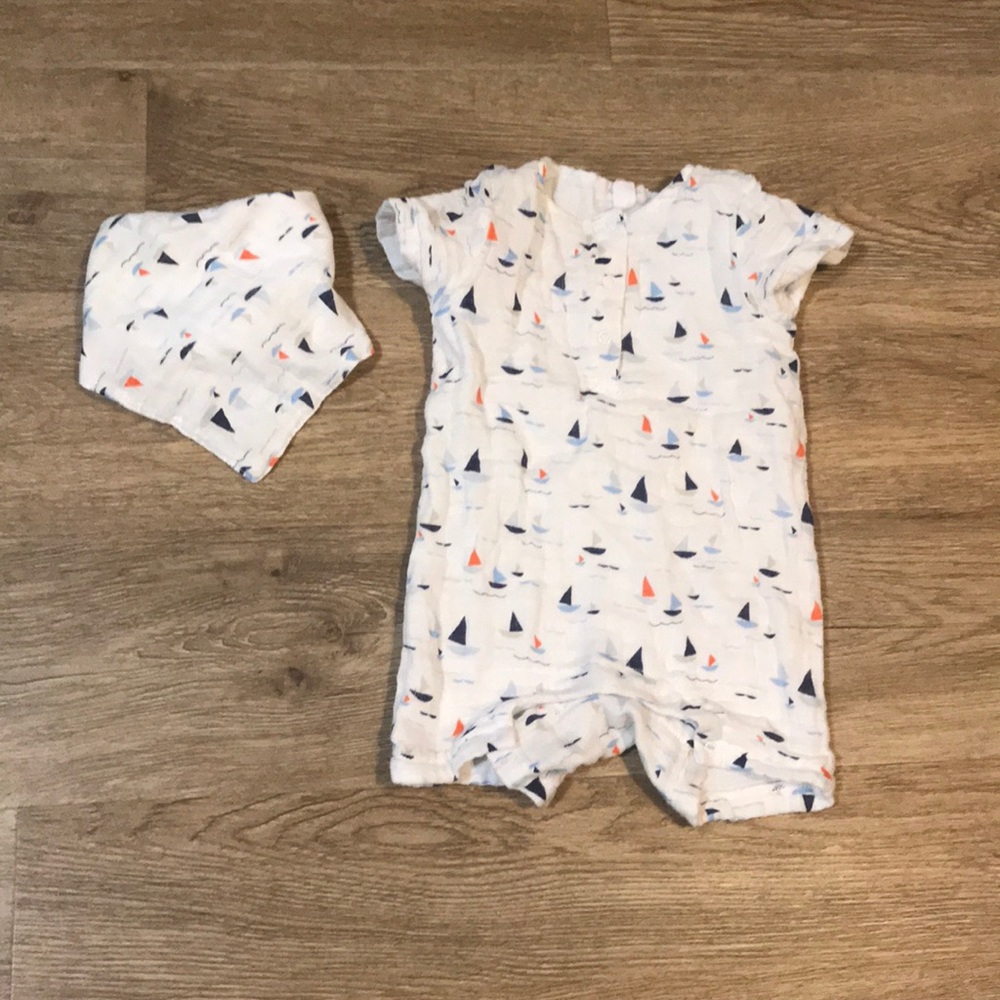 Romper and bib